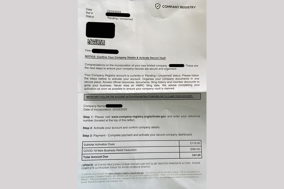 SCAM CH LETTER 2